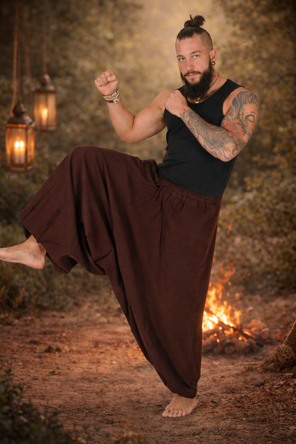 Pluderhose Damen Stil